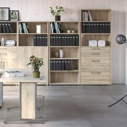 Prima Bookcase 2 Shelves With 2 Drawers 2 File Drawers – image 5