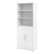 Prima Bookcase 4 Shelves with 2 Doors – White – image 3