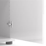 Prima Bookcase 4 Shelves with 2 Doors – White – image 8