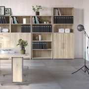 Prima Bookcase 4 Shelves with 2 Doors – Oak – image 5