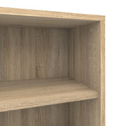 Prima Bookcase 4 Shelves with 2 Doors – Oak – image 7
