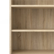 Prima Bookcase 4 Shelves with 2 Doors – Oak – image 8