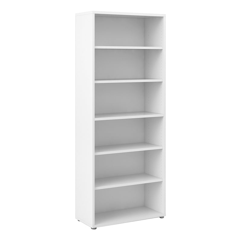 Prima Bookcase 5 Shelves – White – image 1