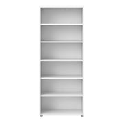 Prima Bookcase 5 Shelves – White – image 2