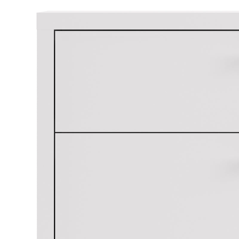 Prima Bookcase 1 Shelf With 2 Drawers 2 Doors Woodgrain – White – image 6