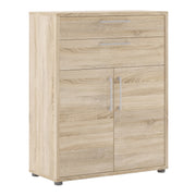 Prima Bookcase 1 Shelf With 2 Drawers 2 Doors Woodgrain – Oak – image 1