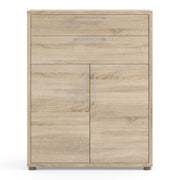 Prima Bookcase 1 Shelf With 2 Drawers 2 Doors Woodgrain – Oak – image 2