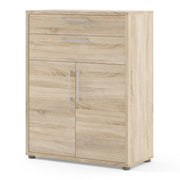 Prima Bookcase 1 Shelf With 2 Drawers 2 Doors Woodgrain – Oak – image 3
