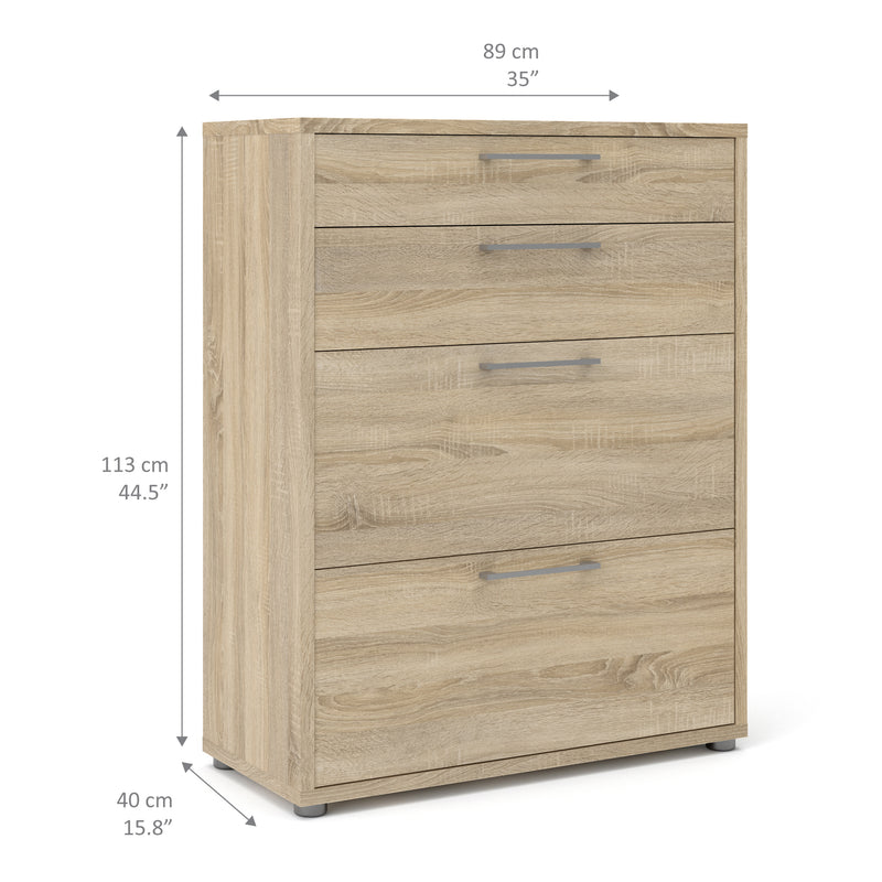 Prima Office Storage with 2 Drawers 2 File Drawers In Oak – image 10