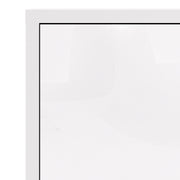 Prima Bookcase 2 Shelves with 2 Doors Woodgrain – White – image 5