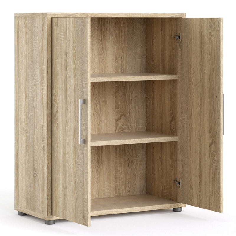Prima Bookcase 2 Shelves with 2 Doors Woodgrain – Oak – image 4