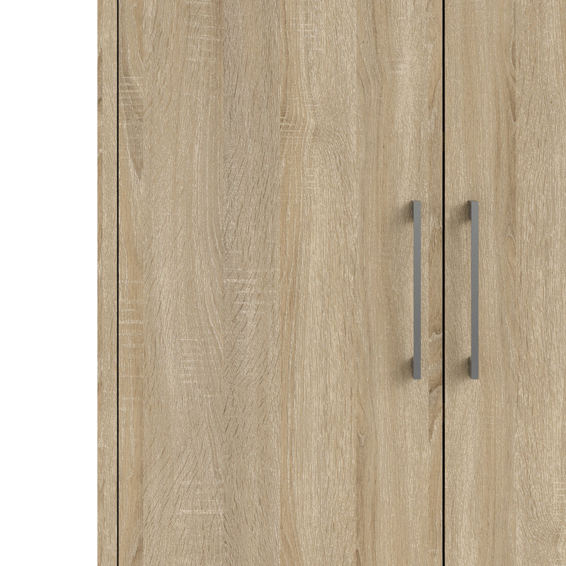Prima Bookcase 2 Shelves with 2 Doors Woodgrain – Oak – image 7