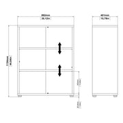 Prima Bookcase 2 Shelves Woodgrain – Oak – image 10