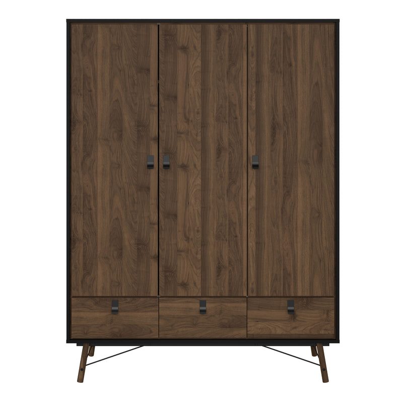Ry Wardrobe 3 Doors 3 Drawers in Jackson – image 2