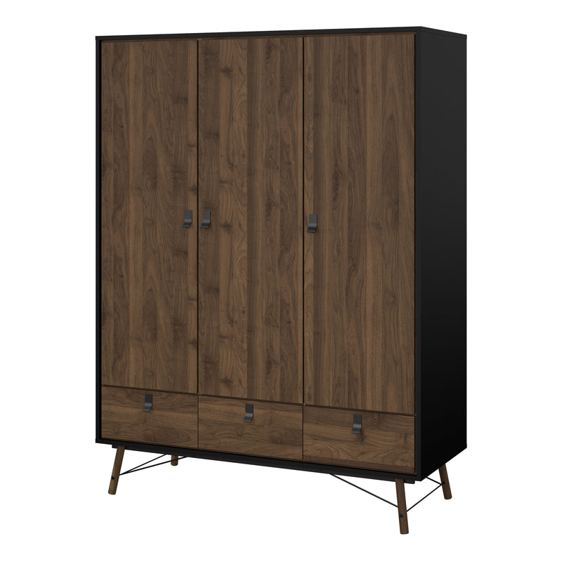 Ry Wardrobe 3 Doors 3 Drawers in Jackson – image 3