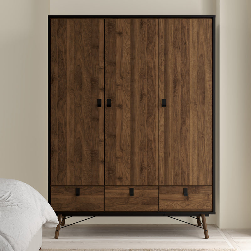 Ry Wardrobe 3 Doors 3 Drawers in Jackson – image 7