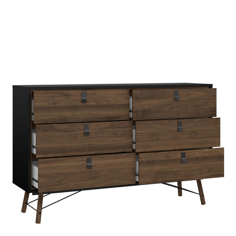 Ry Wide Double Chest of Drawers 6 Drawers in Jackson – image 5