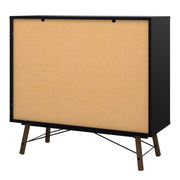 Ry Double Chest of Drawers 6 Drawers in Matt Black Walnut – image 4
