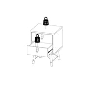 Ry Bedside Cabinet 2 Drawer – image 13