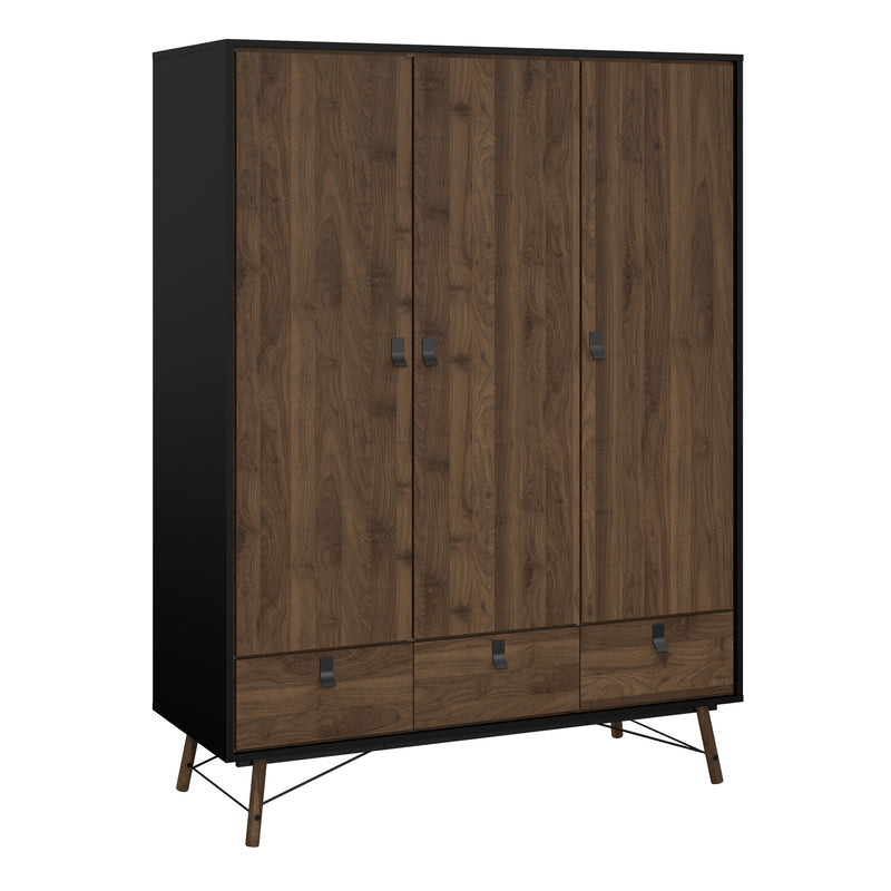 Ry Package - Wardrobe 3 Doors + 3 Drawers + Double Chest 6 Drawers + Bedside Cabinet 2 Drawers in Jackson – image 10