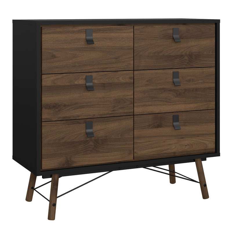 Ry Package - Wardrobe 3 Doors + 3 Drawers + Double Chest 6 Drawers + Bedside Cabinet 2 Drawers in Jackson – image 6