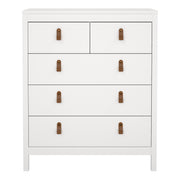 Barcelona Chest 3+2 Drawers – White – image 2