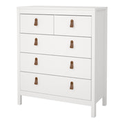 Barcelona Chest 3+2 Drawers – White – image 3
