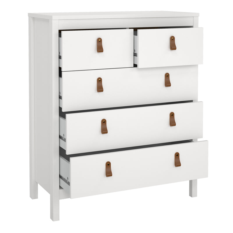 Barcelona Chest 3+2 Drawers – White – image 5
