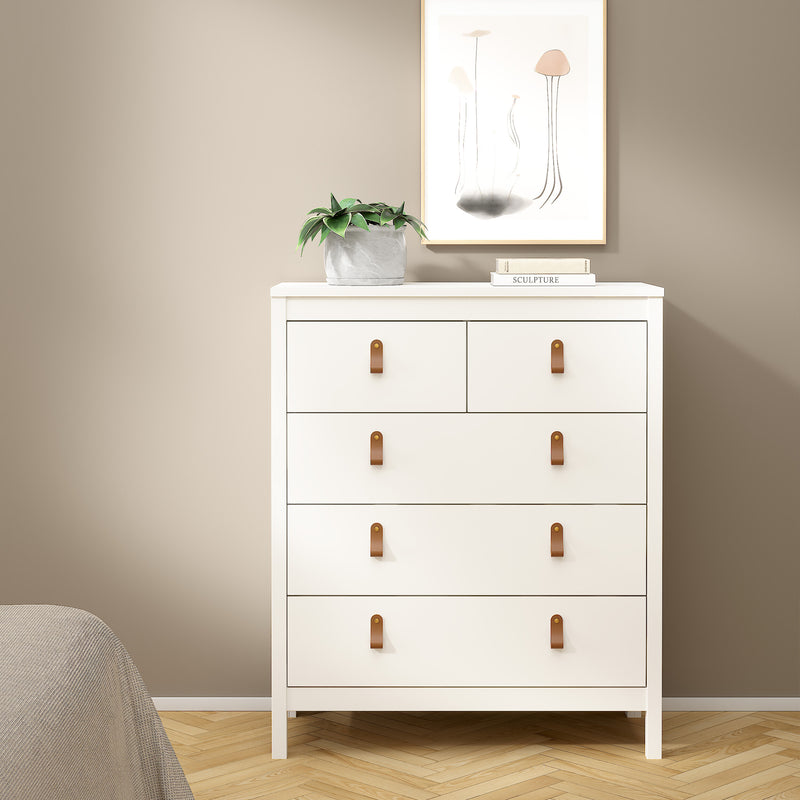Barcelona Chest 3+2 Drawers – White – image 6