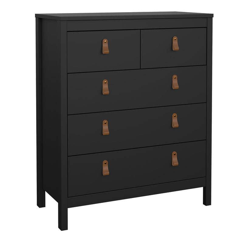 Barcelona Chest 3+2 Drawers – Matt Black – image 1