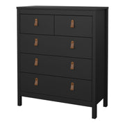 Barcelona Chest 3+2 Drawers – Matt Black – image 3