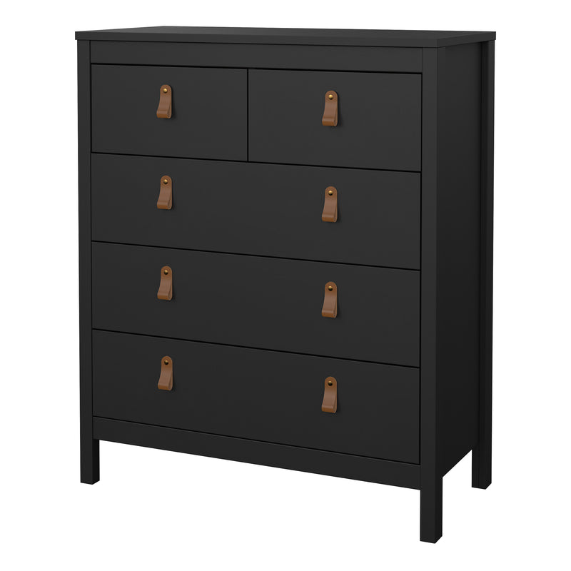 Barcelona Chest 3+2 Drawers – Matt Black – image 3