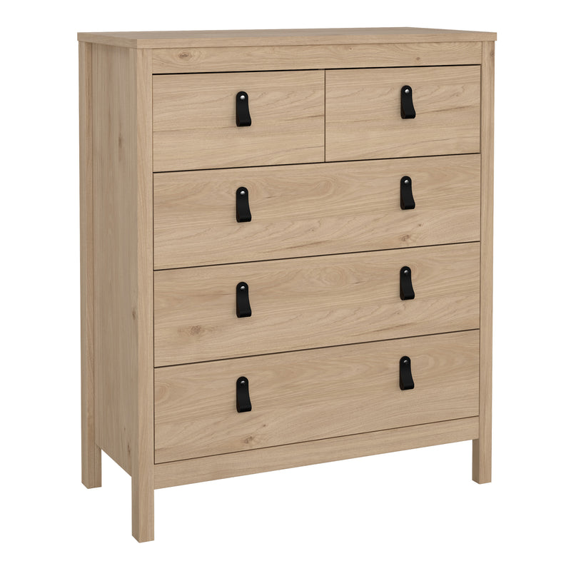 Barcelona Chest 3+2 Drawers – Hickory Oak – image 1
