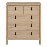 Barcelona Chest 3+2 Drawers – Hickory Oak – image 2