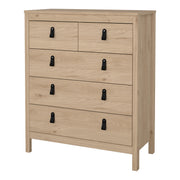 Barcelona Chest 3+2 Drawers – Hickory Oak – image 3
