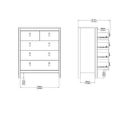 Barcelona Chest 3+2 Drawers – Cashmere – image 14