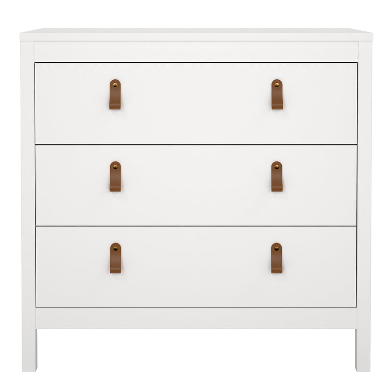 Barcelona Chest 3 Drawers – White – image 2