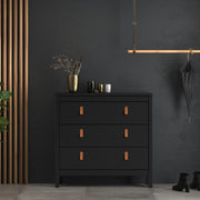 Barcelona Chest 3 Drawers – Matt Black – image 8