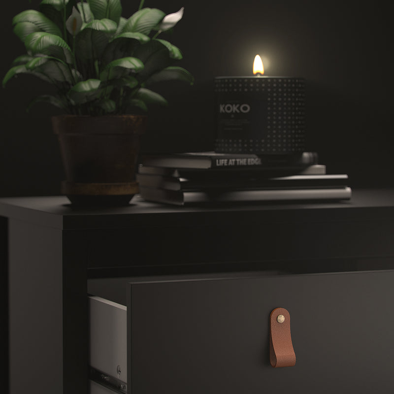 Barcelona Chest 3 Drawers – Matt Black – image 9