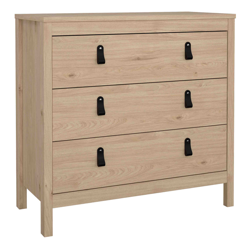 Barcelona Chest 3 Drawers – Hickory Oak – image 1