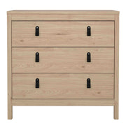 Barcelona Chest 3 Drawers – Hickory Oak – image 2