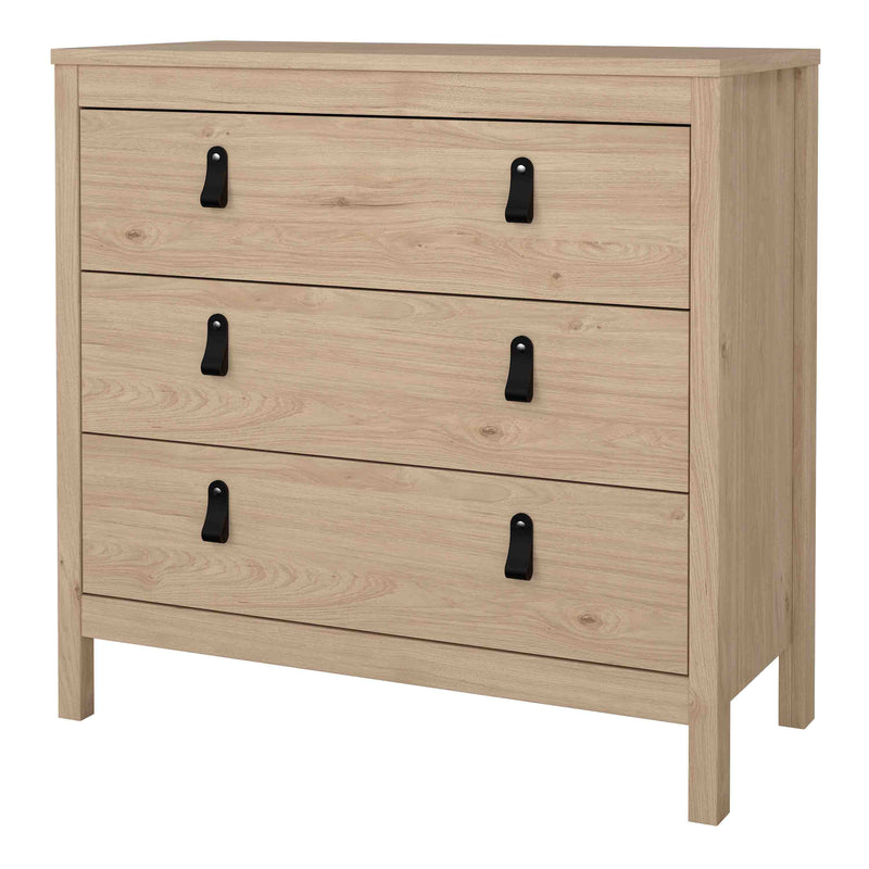 Barcelona Chest 3 Drawers – Hickory Oak – image 3