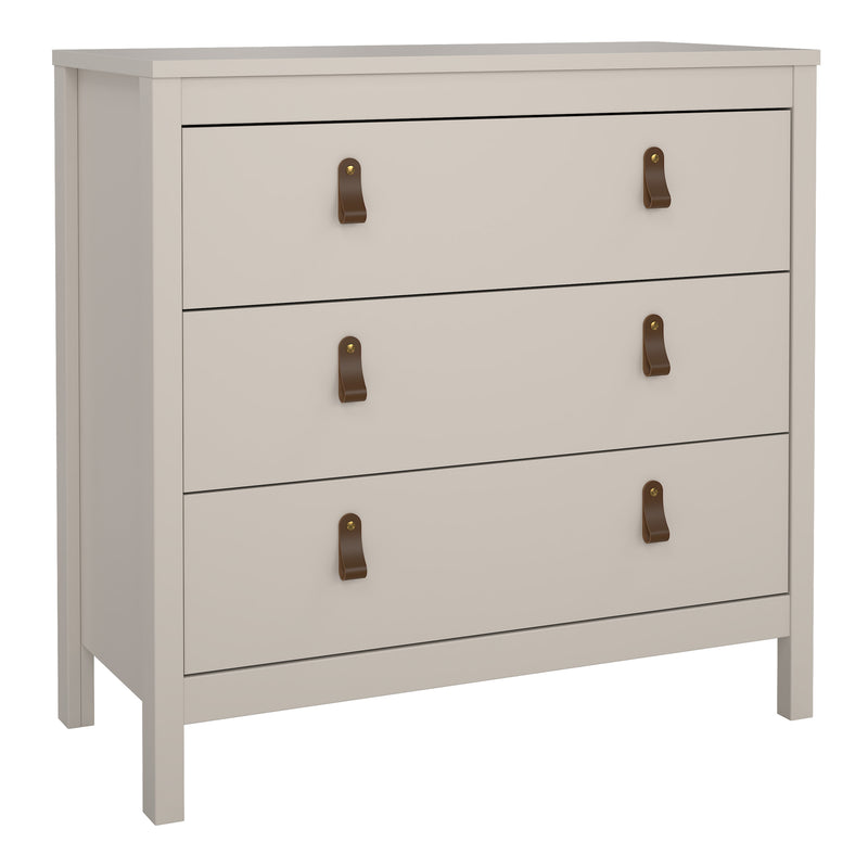 Barcelona Chest 3 Drawers – Cashmere – image 1