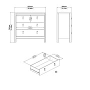 Barcelona Chest 3 Drawers – Cashmere – image 12