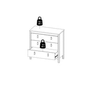 Barcelona Chest 3 Drawers – Cashmere – image 14