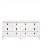 Barcelona Double Dresser 4+4 Drawers – White – image 2