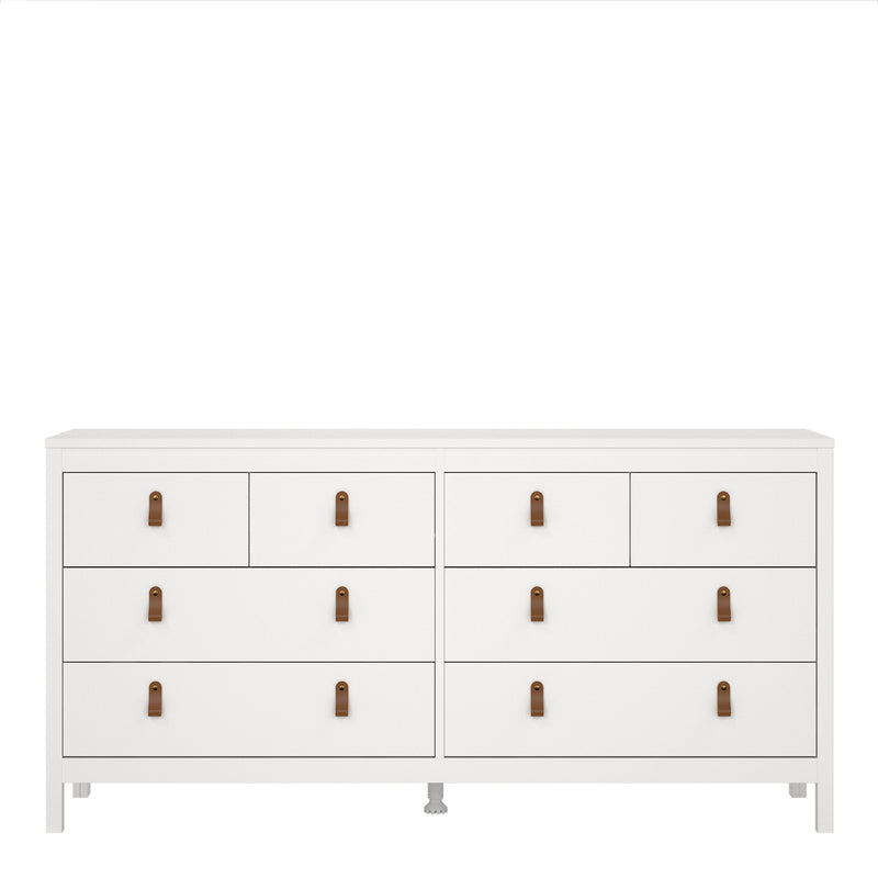 Barcelona Double Dresser 4+4 Drawers – White – image 2