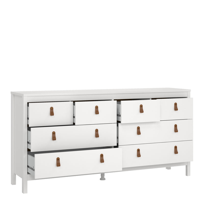 Barcelona Double Dresser 4+4 Drawers – White – image 4