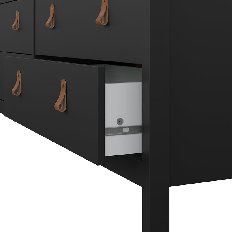 Barcelona Double Dresser 4+4 Drawers – Matt Black – image 10