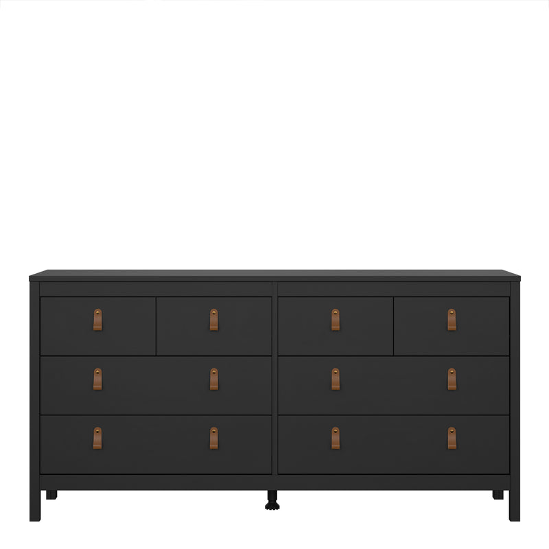 Barcelona Double Dresser 4+4 Drawers – Matt Black – image 2